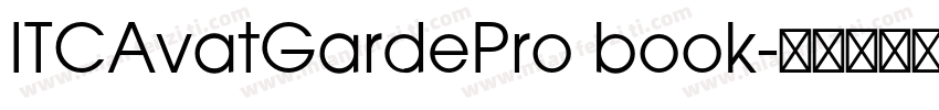 ITCAvatGardePro book字体转换
